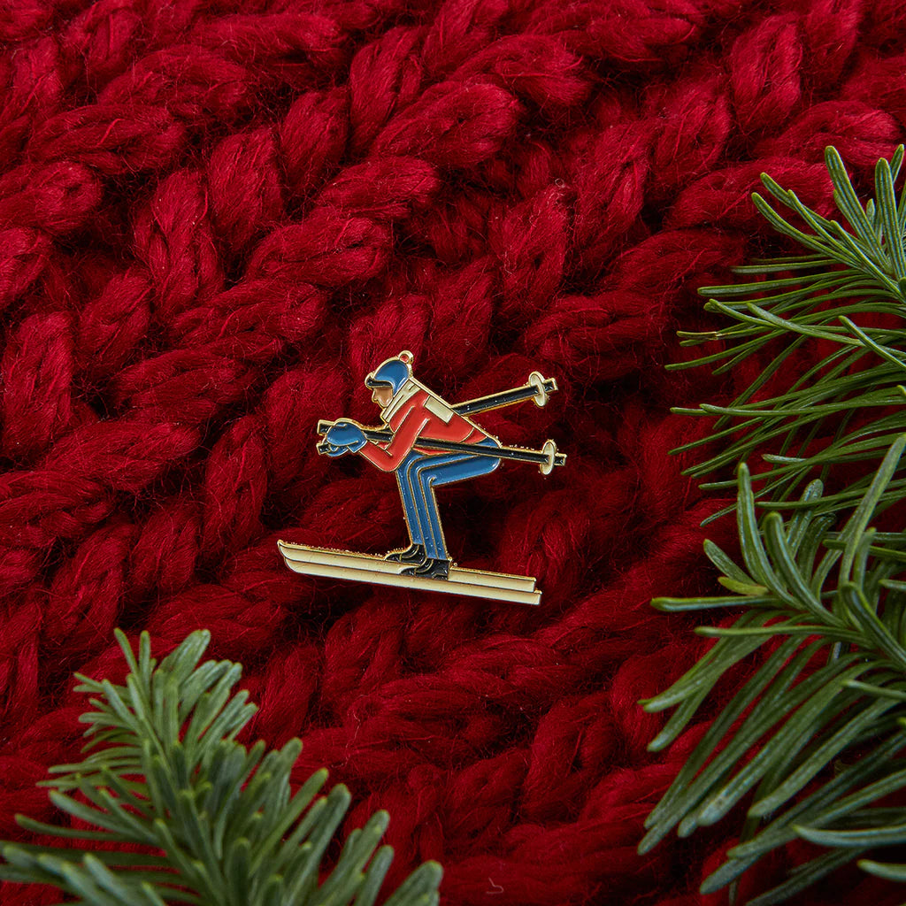 Připínáček Pinpinpin – Lyžař
