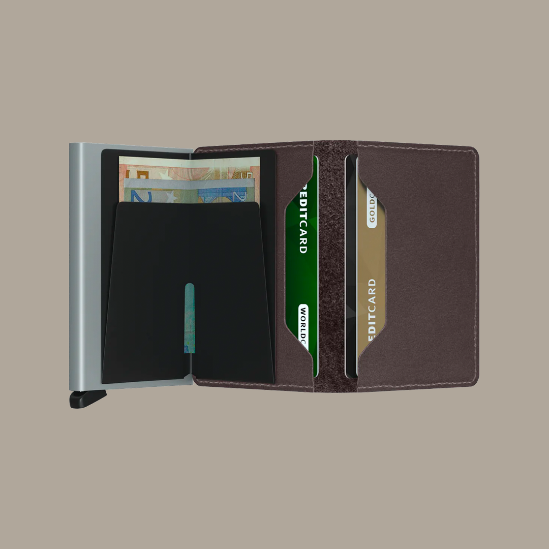 Secrid – Kožená peněženka Slimwallet Original Brown / tmavě hnědá