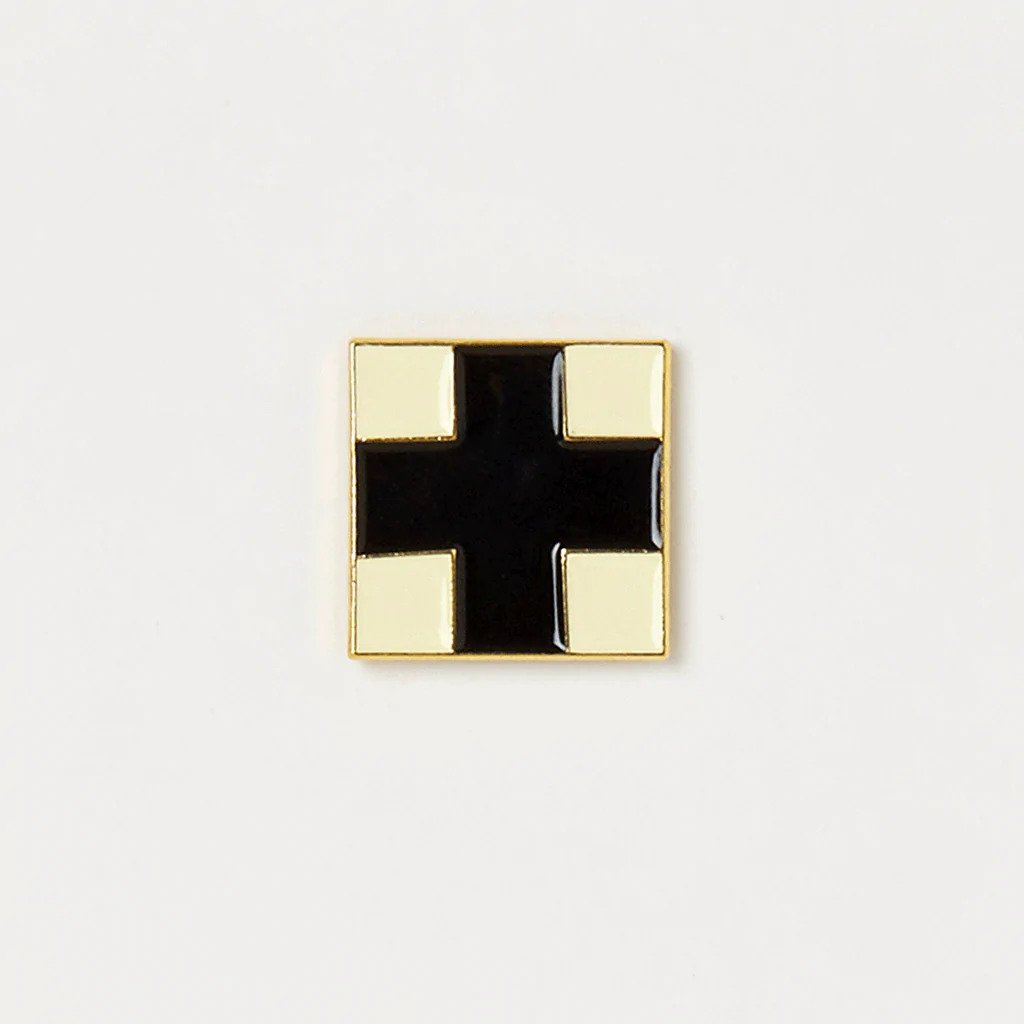 Připínáček Pinpinpin – Black Cross (Kazimir Malevich)