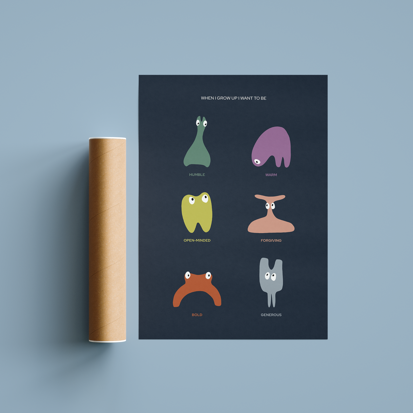 Plakát – When I Grow Up (tmavý) A3