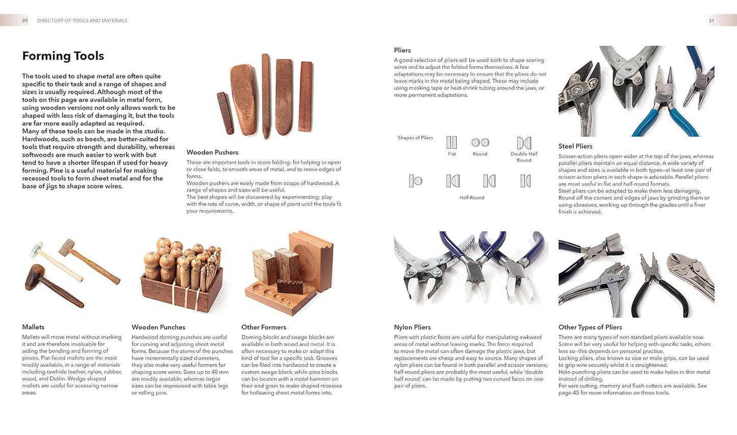 New Jewellery Techniques: Curved Scoring and Folding for Metalwork and Silversmithing