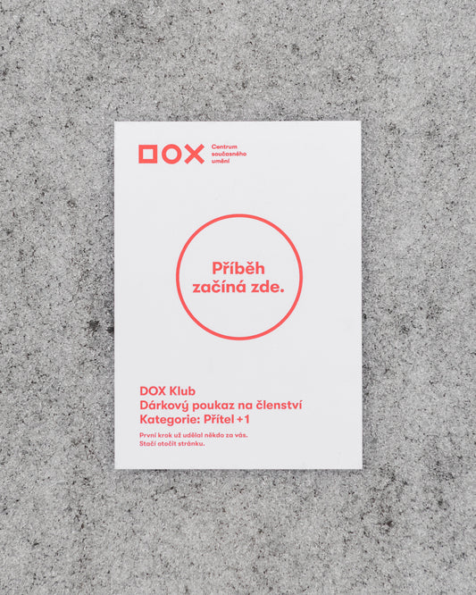 Poukaz na roční členství DOX: Přítel + 1