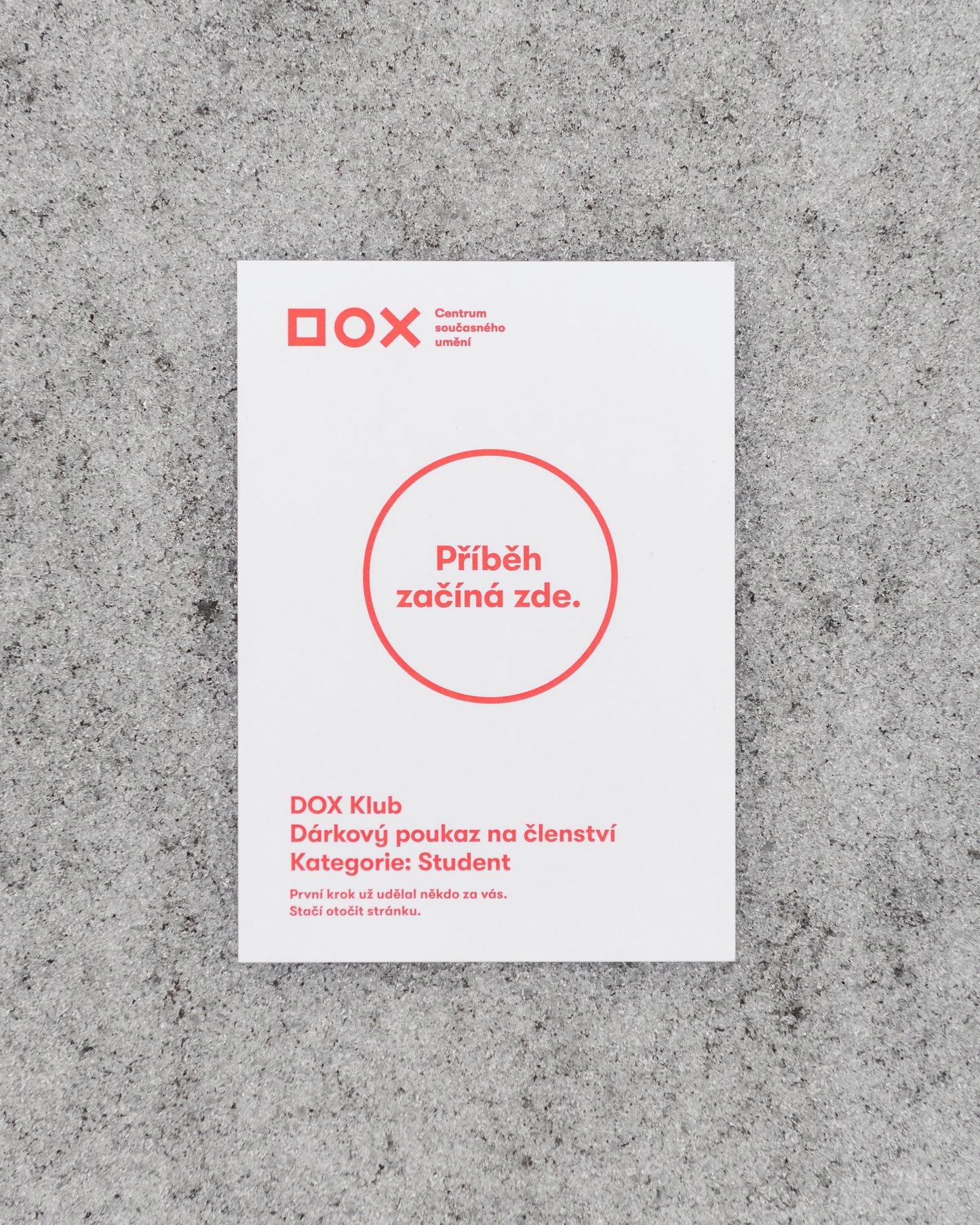 DOX Membership Voucher: Student