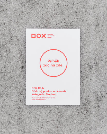 DOX Membership Voucher: Student