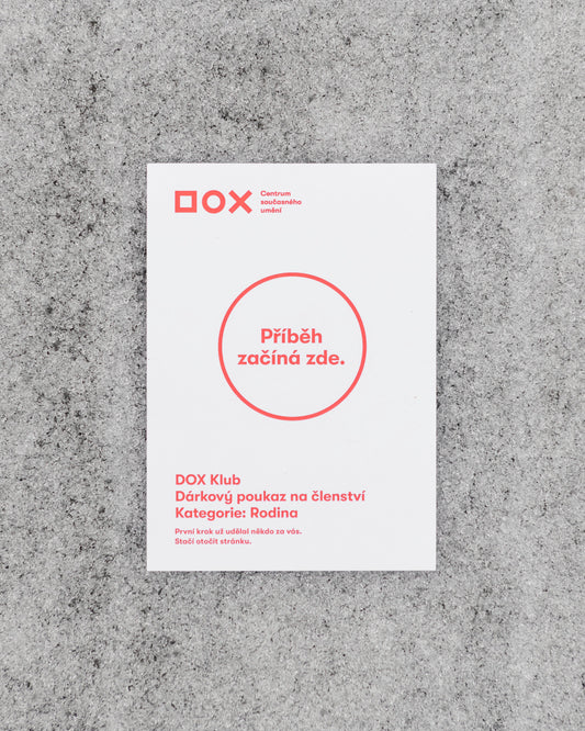 Poukaz na roční členství DOX: Rodina