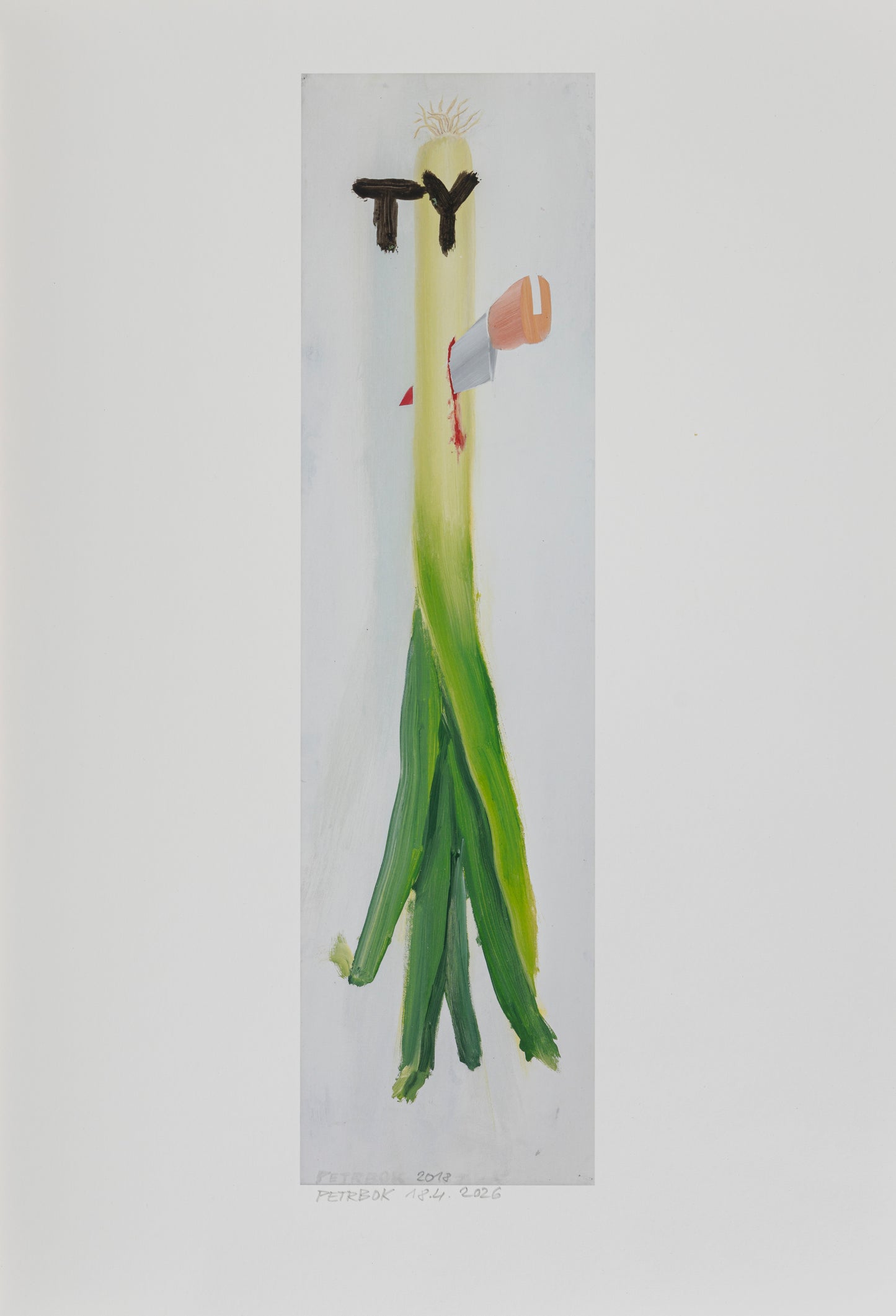A series of painted prints by Jiří Petrbok