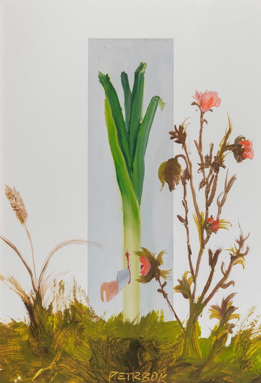 A series of painted prints by Jiří Petrbok