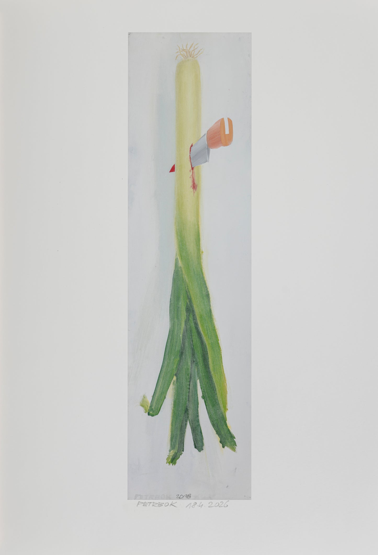 A series of painted prints by Jiří Petrbok