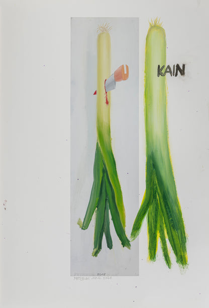 A series of painted prints by Jiří Petrbok