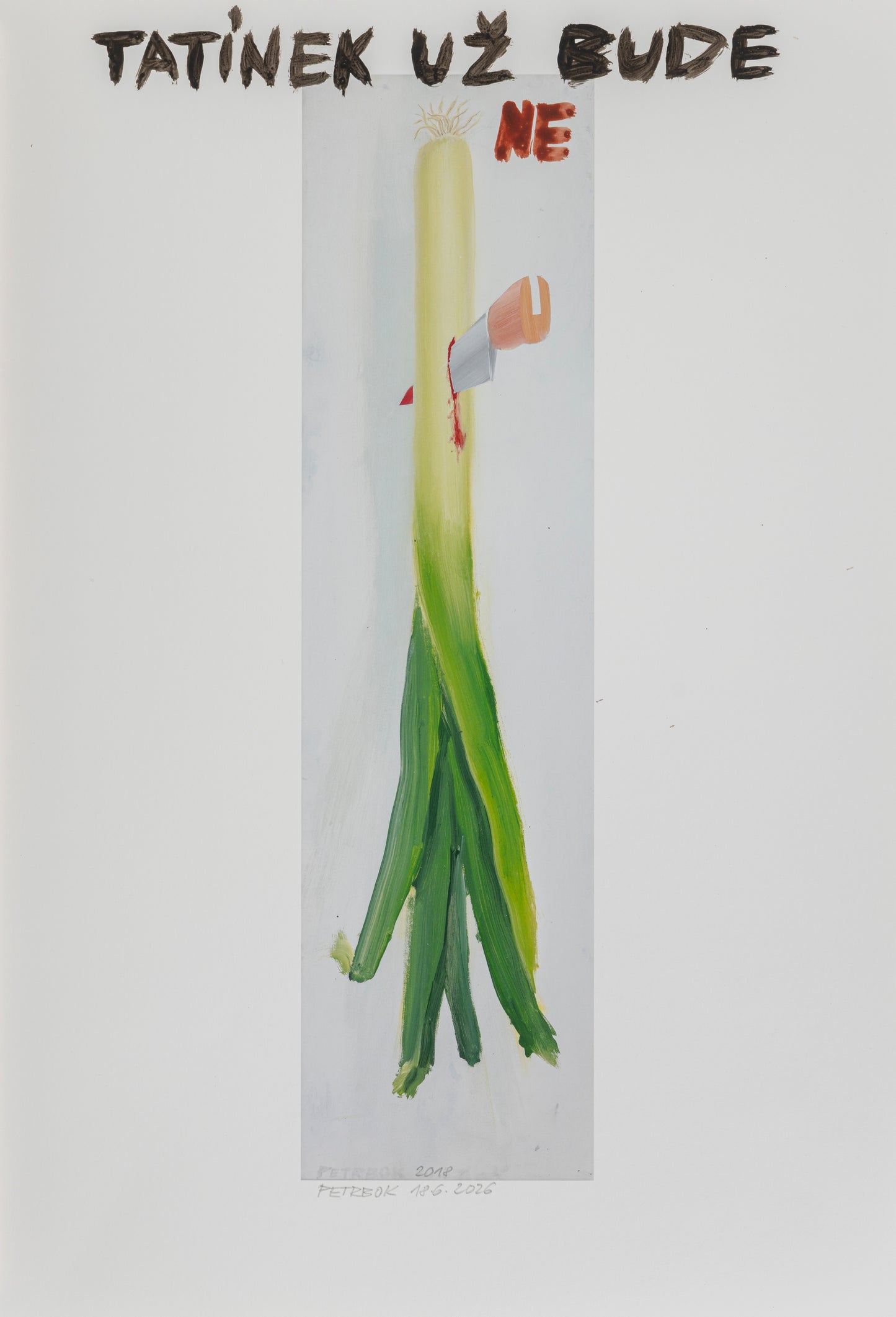 A series of painted prints by Jiří Petrbok