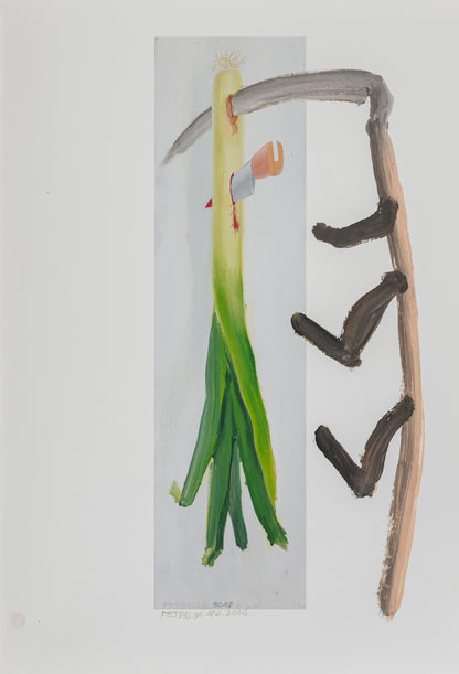 A series of painted prints by Jiří Petrbok