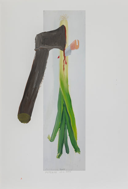 A series of painted prints by Jiří Petrbok