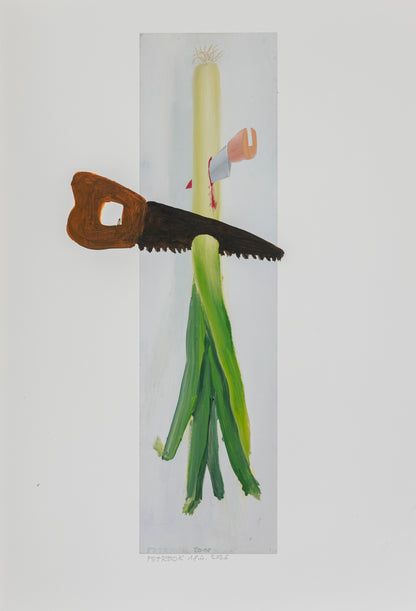 A series of painted prints by Jiří Petrbok