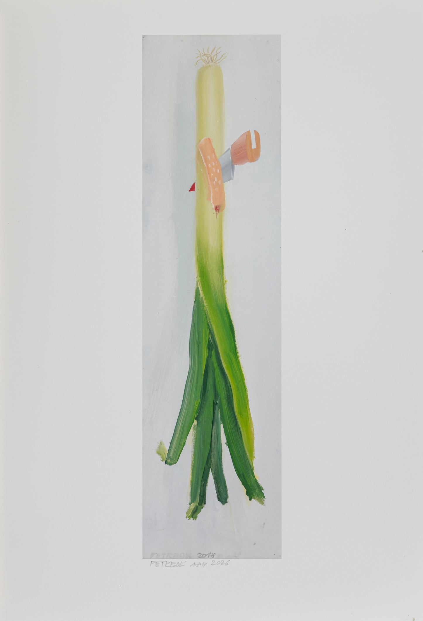 A series of painted prints by Jiří Petrbok