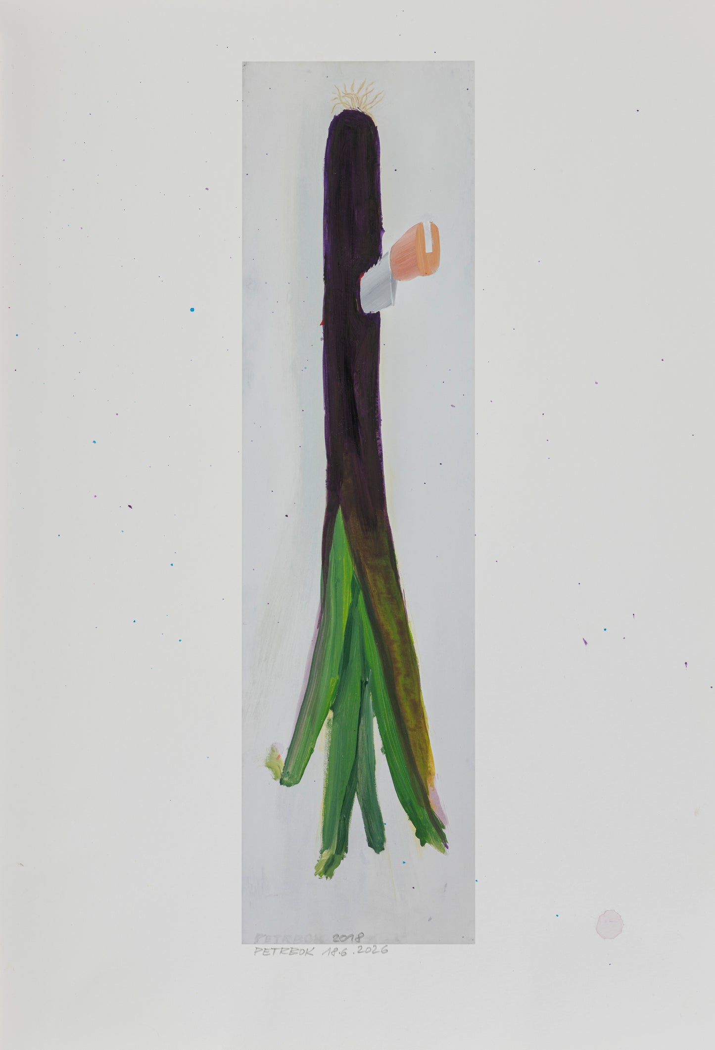 A series of painted prints by Jiří Petrbok