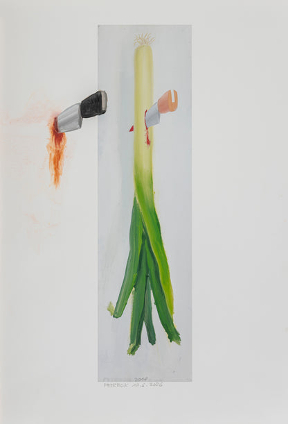 A series of painted prints by Jiří Petrbok