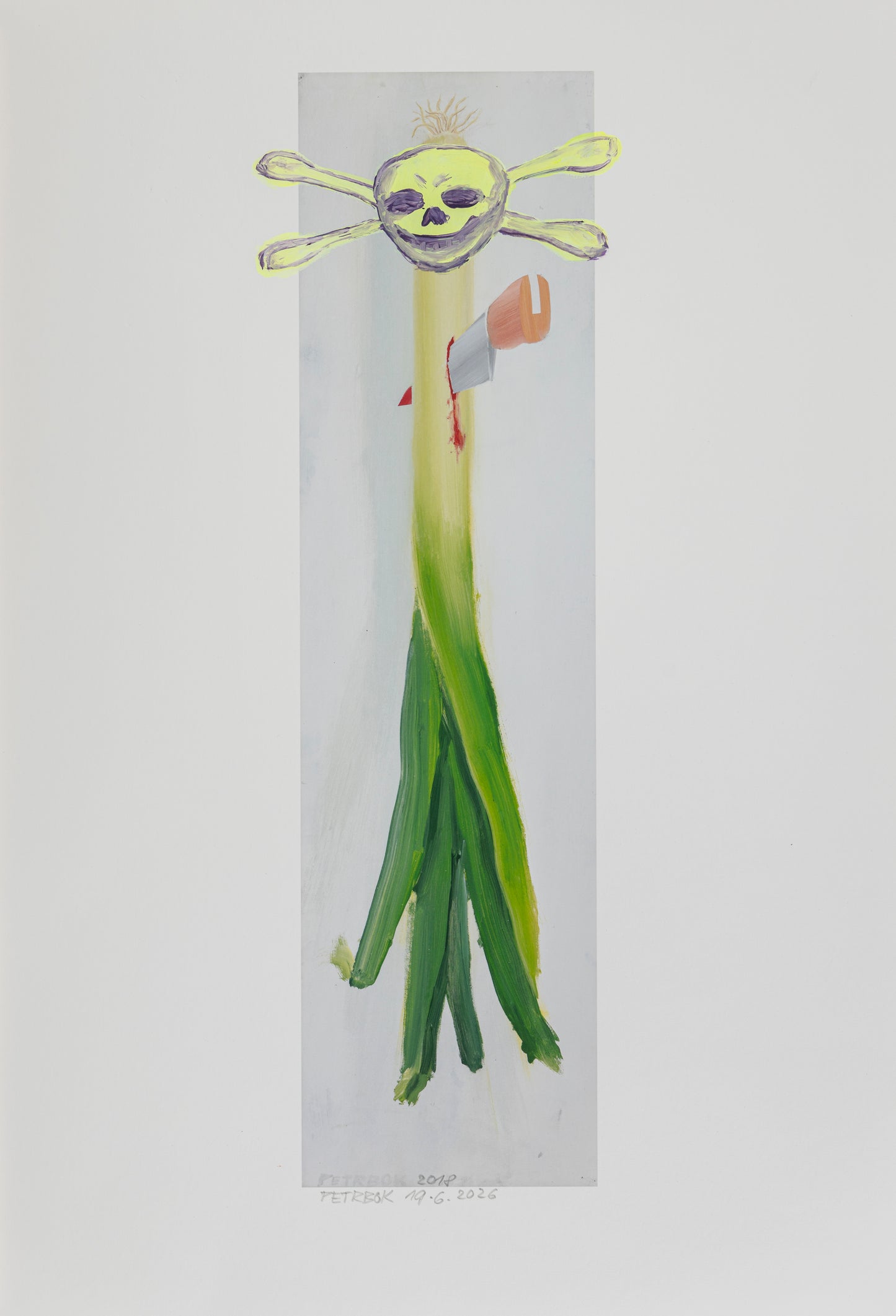 A series of painted prints by Jiří Petrbok