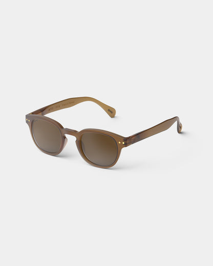 IZIPIZI sluneční brýle – limitovaná edice Magritte, dýmka / brown pipe