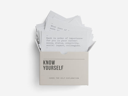 Know Yourself Prompt Cards / The School of Life