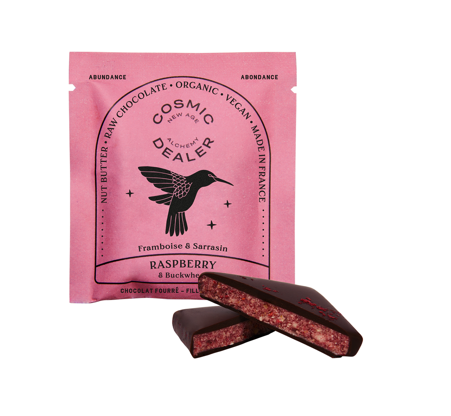 Cosmic Dealer - High Vibes Nut Butter Chocolate: Raspberry & Buckwheat