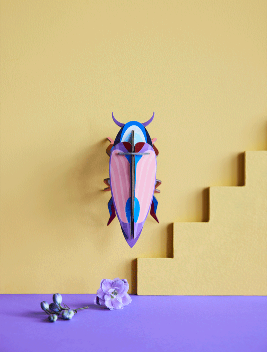 Studio ROOF – Violet Click Beetle wall decoration
