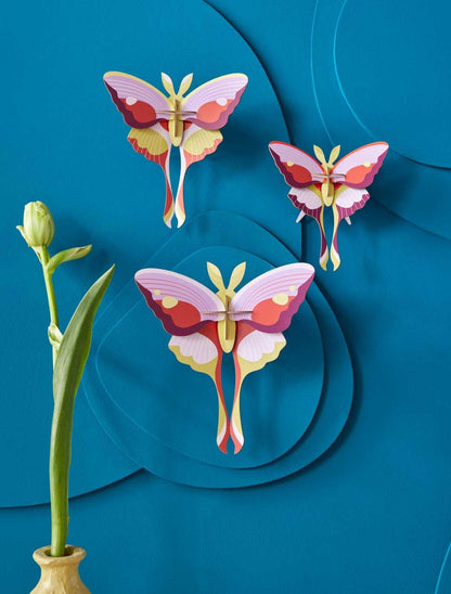 Lilac Comet Butterflies, set of 3