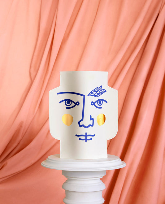 OCTAEVO – Janus Mini Paper Vase (double-sided design)