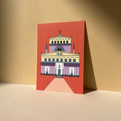 Prague Collection - Postcard Plečnik's Church